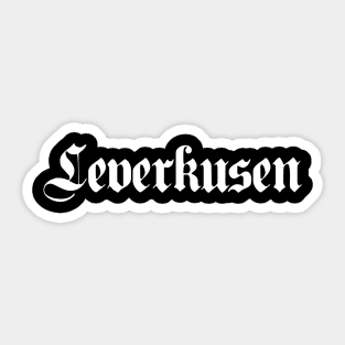 Leverkusen written with gothic font Sticker